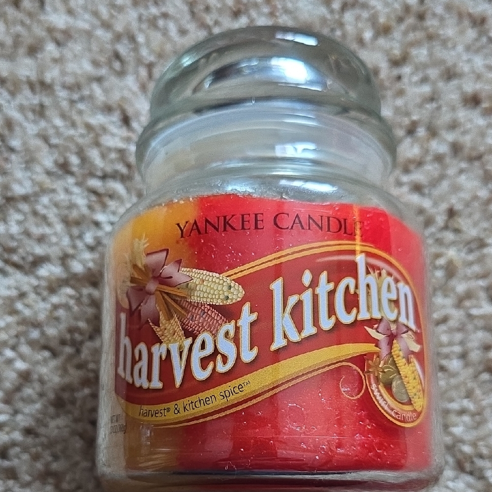 Rare Retired Yankee Candle Harvest Kitchen And Spice 13 Oz Jar